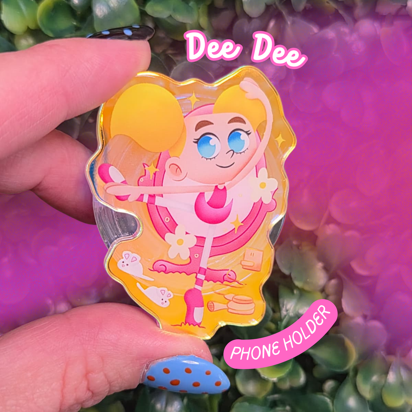 Dee Dee Holographic Phone Holder - Character Design Acrylic Stand