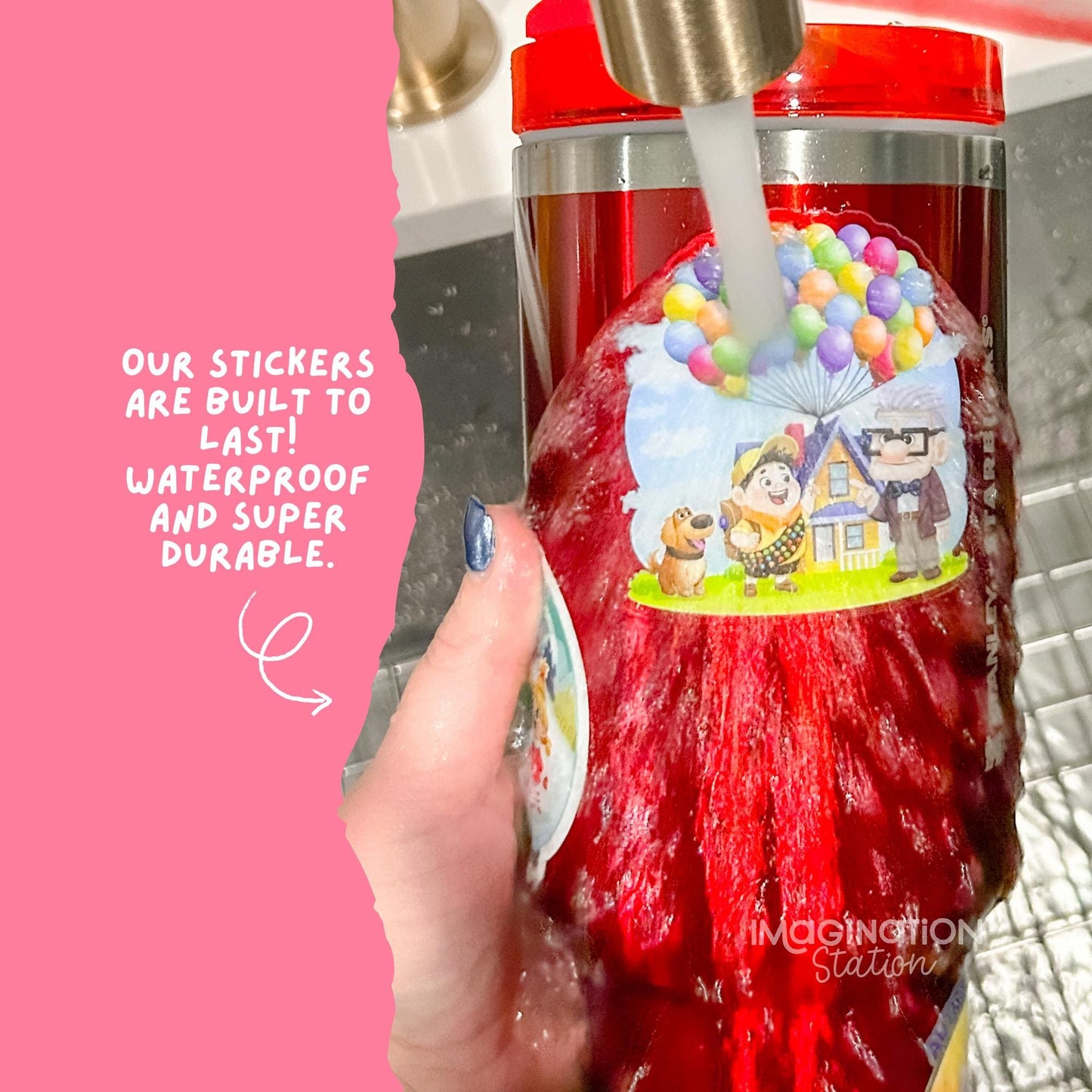 Bluey Grandparents Dancing Sticker for Laptop Water Bottle Decor Clear Transparent Vinyl Funny Grandma Grandpa Decal Cartoon Fan Gift for