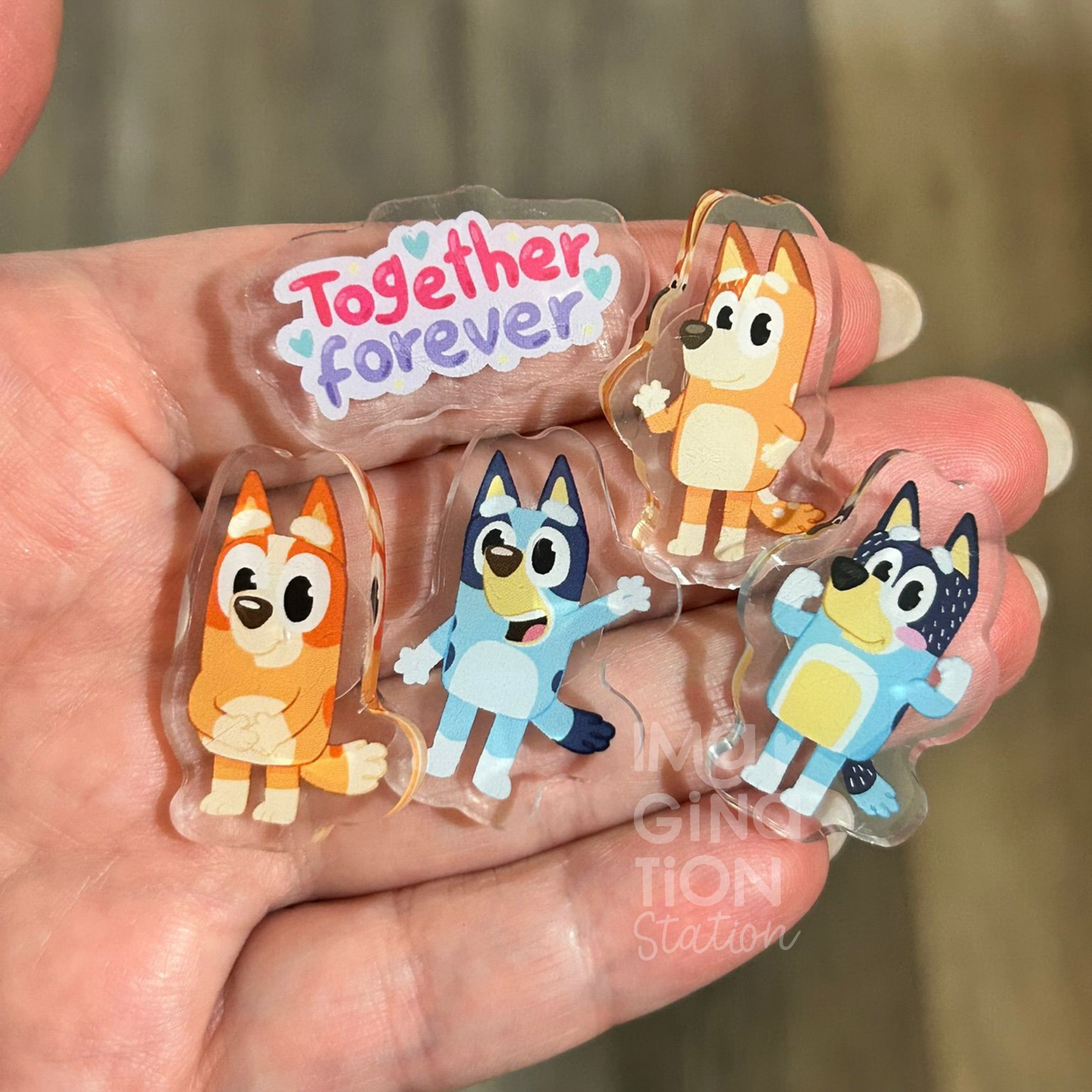 Bluey Family Shoe Charms - Fun Character Accessories for Shoes