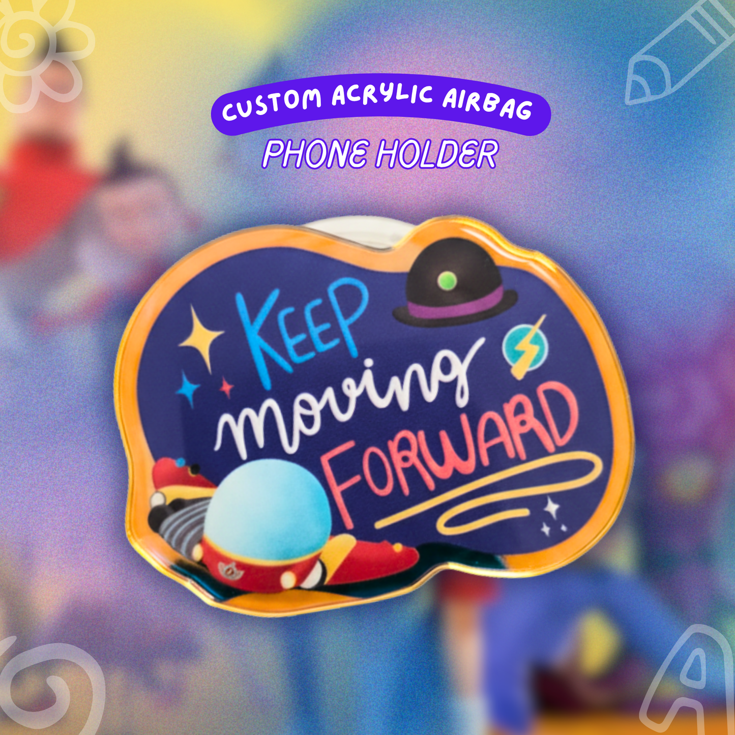 Keep Moving Forward - Meet the Robinsons Holographic Phone Holder