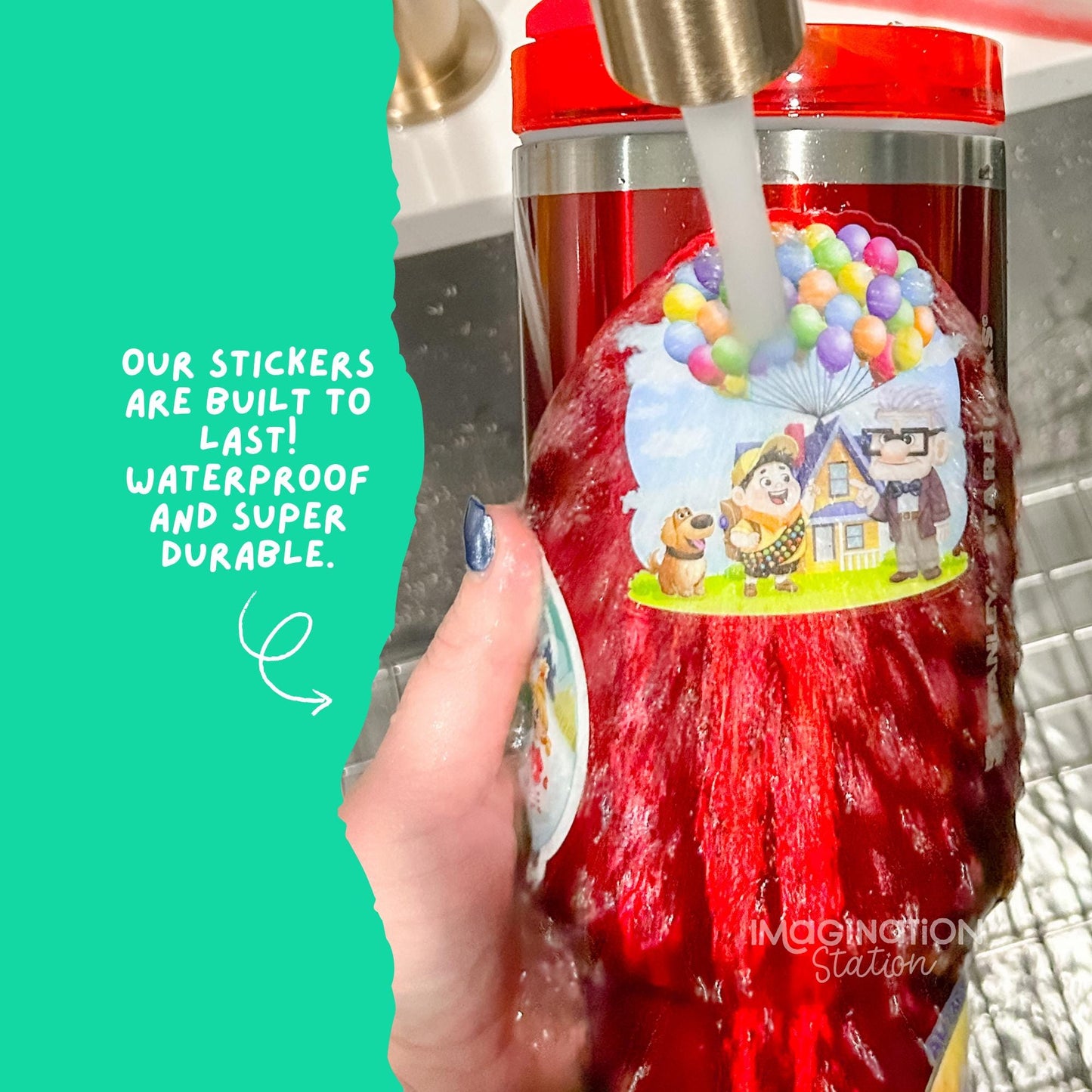 Moana Ocean Adventure Sticker, Moana & Pua Vinyl Decal, Waterproof Disney Sticker, Holographic or Clear Glossy Sticker
