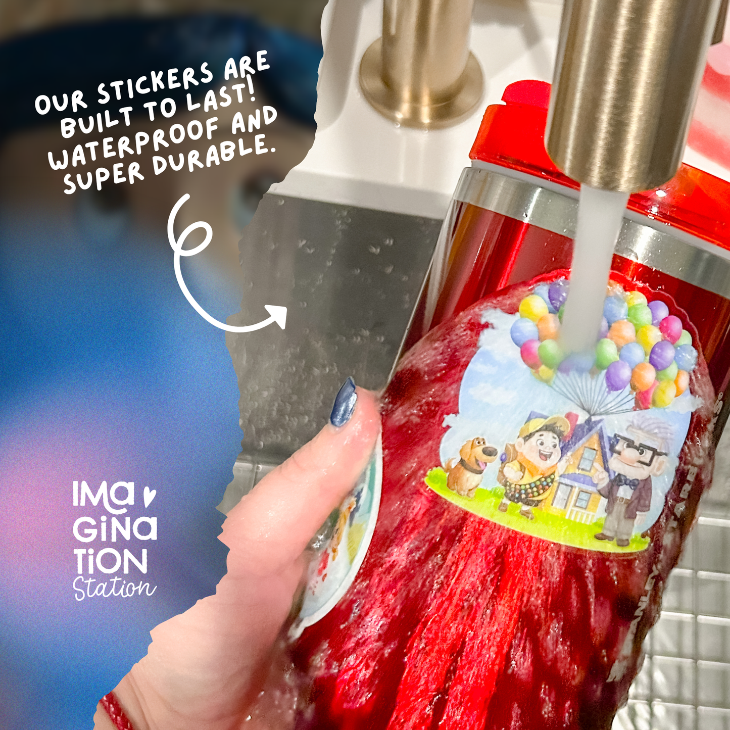 Coraline Custom Tumbler 40oz - Glow in the Dark Vinyl Sticker Set