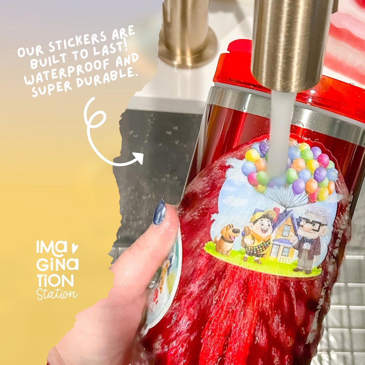 WALL·E and Eve Sticker - Waterproof Brushed Aluminium Matte Effect