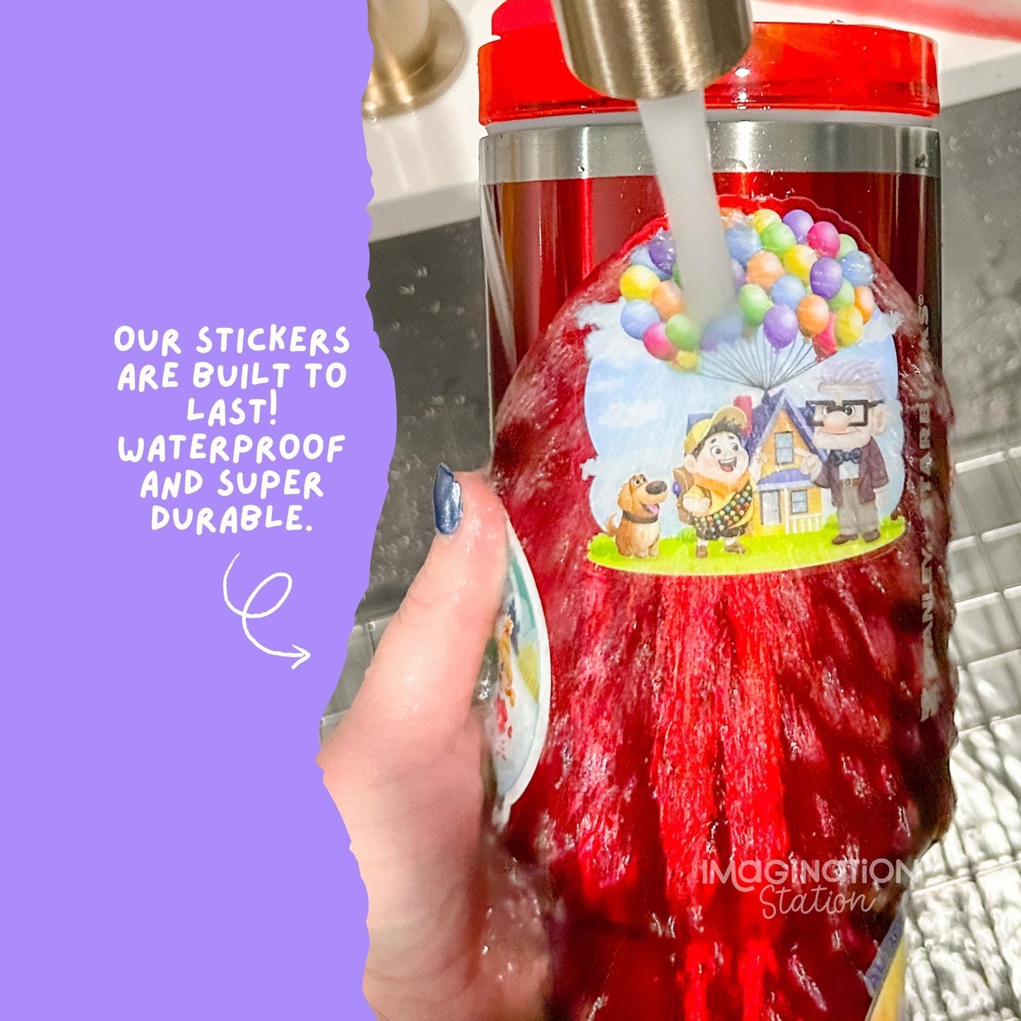 Bluey Nana Nap Sticker, Bluey Grannies Quote Decal, Just Having a Nana Nap Transparent Glossy Vinyl, Waterproof Cartoon Sticker