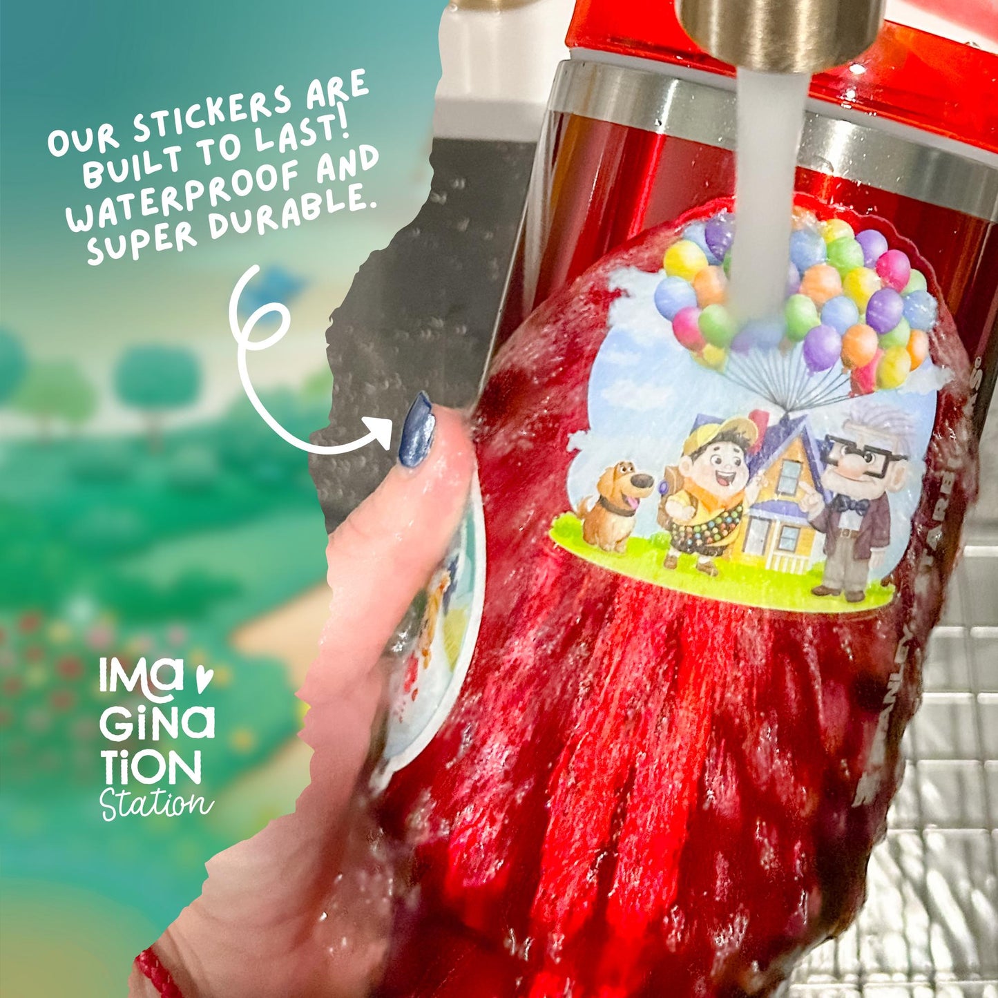 Snow White Sticker Clear Glossy Vinyl Seven Dwarfs Princess Forest Cottage Laptop Water Bottle Fairytale Scene Disney Gift Decal for Fans