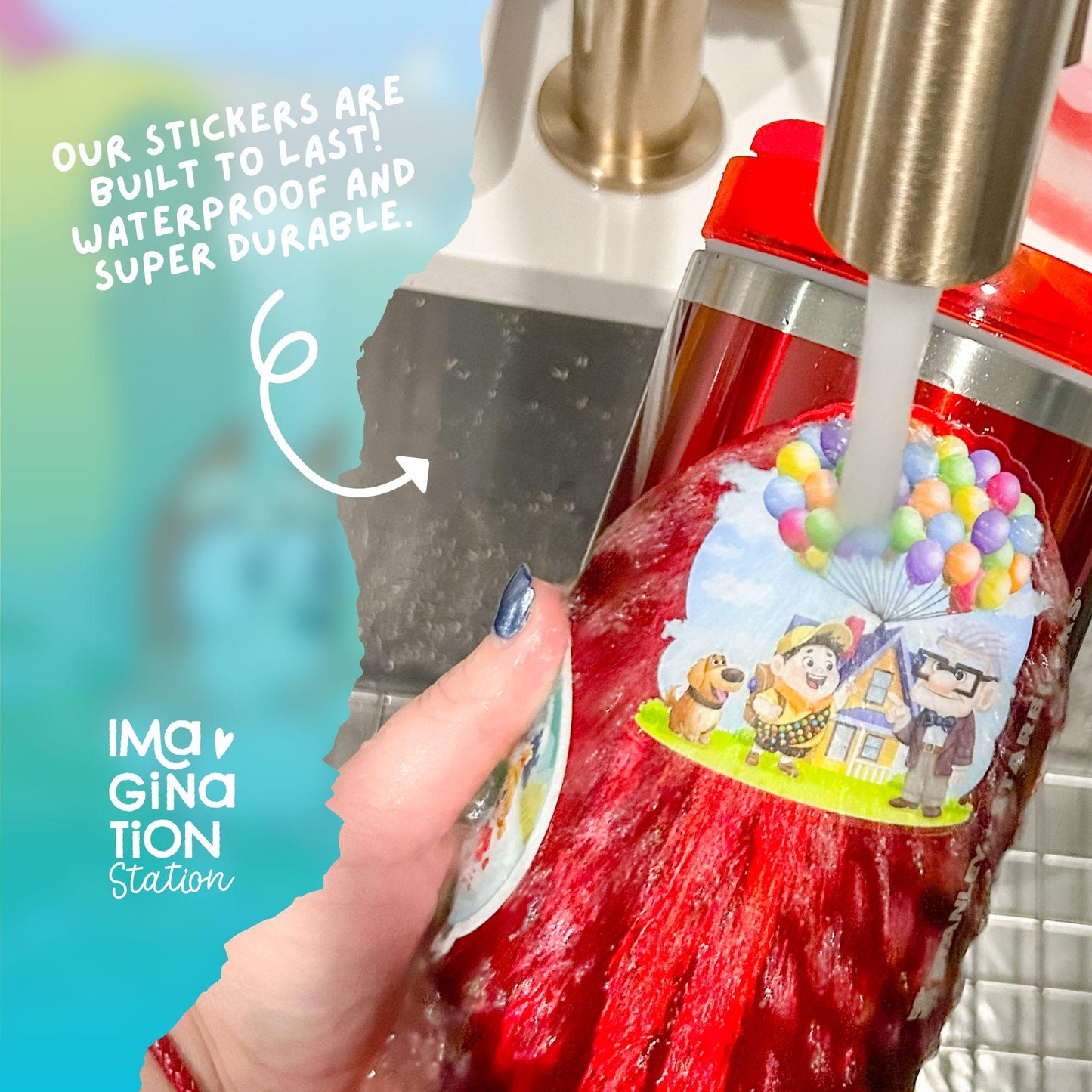 Personalized Bluey Tumbler Cup with Straw | Custom Kids Tumbler | Waterproof Tumbler Cup Gift