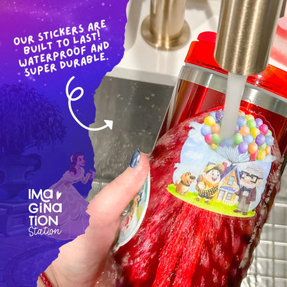 Belle Sticker – Book-Loving Princess Magic in Clear Glossy Vinyl!