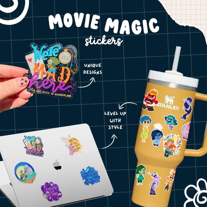 Expecto Patronum Sticker, Harry Potter Waterproof Pixie Dust Glossy Vinyl Decal, Laptop Water Bottle Car Window Sticker
