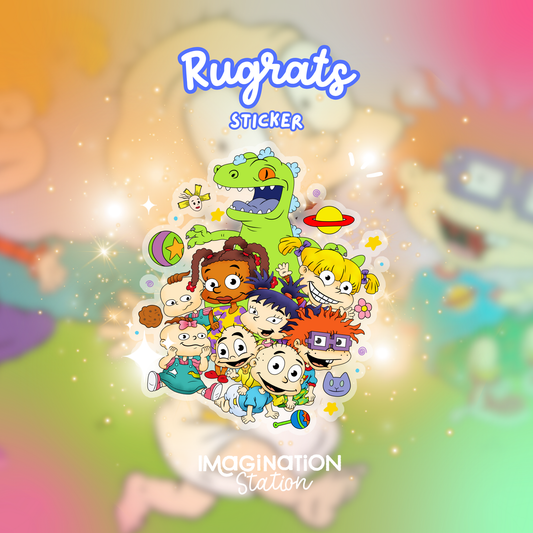 Baby Squad Sticker | Retro 90s Cartoon Decal | Transparent Glossy Vinyl | Nostalgic Cute Fan Art Gift