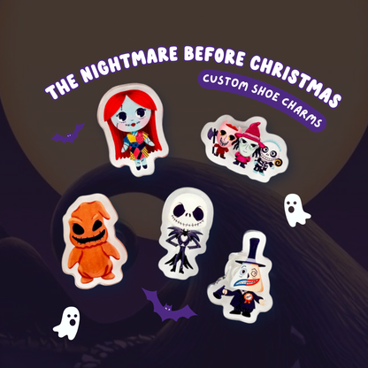 Halloween Shoe Charms Set - Spooky Character Crocs Jibbitz Style Decorations