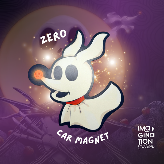 Zero Car Magnet - Nightmare Before Christmas Disney Vehicle Decal