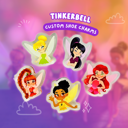 Tinkerbell and Friends Shoe Charm - Acrylic Disney Character Accessory