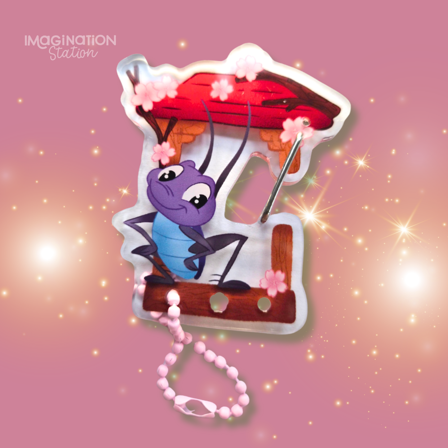 Mulan Cri-kee  Carabiner - Acrylic Glossy Clear