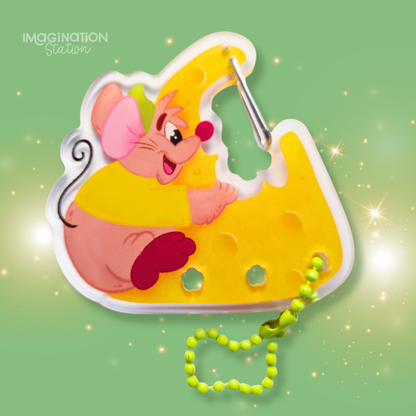 Cinderella Gus Carabiner - Acrylic Clear Keychain.