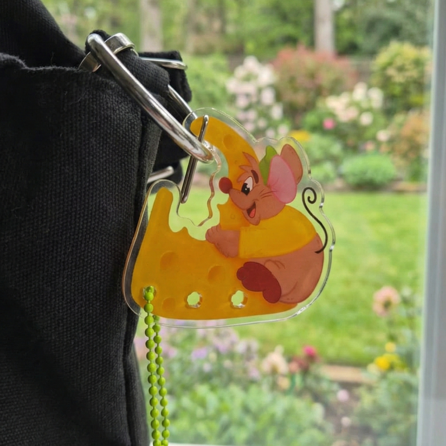 Cinderella Gus Carabiner - Acrylic Clear Keychain.