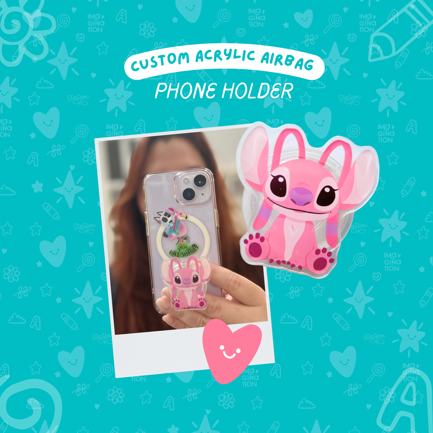 Angel Lilo & Stitch Airbag Phone Holder