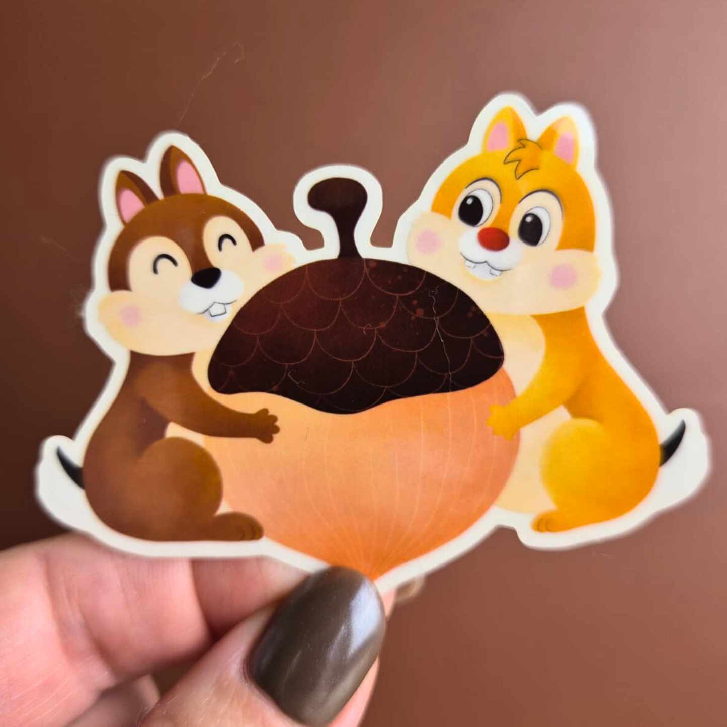 Chip and Dale  - Waterproof Clear Sticker Glossy Effect