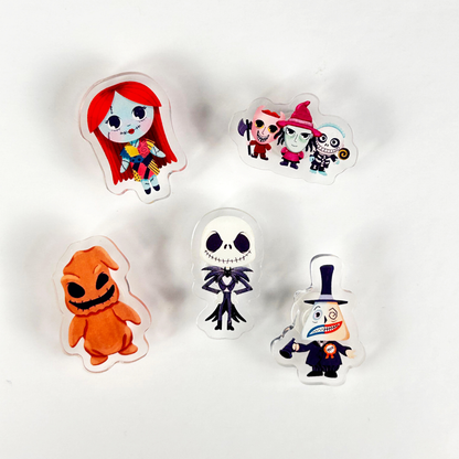 Halloween Shoe Charms Set - Spooky Character Crocs Jibbitz Style Decorations