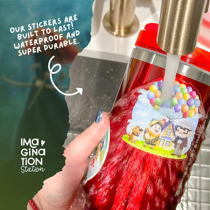 Brave Merida Tumbler Sticker Set for 40oz Cup Decor Waterproof Vinyl Archer Princess Decal Gift Bundle with Straw Disney for