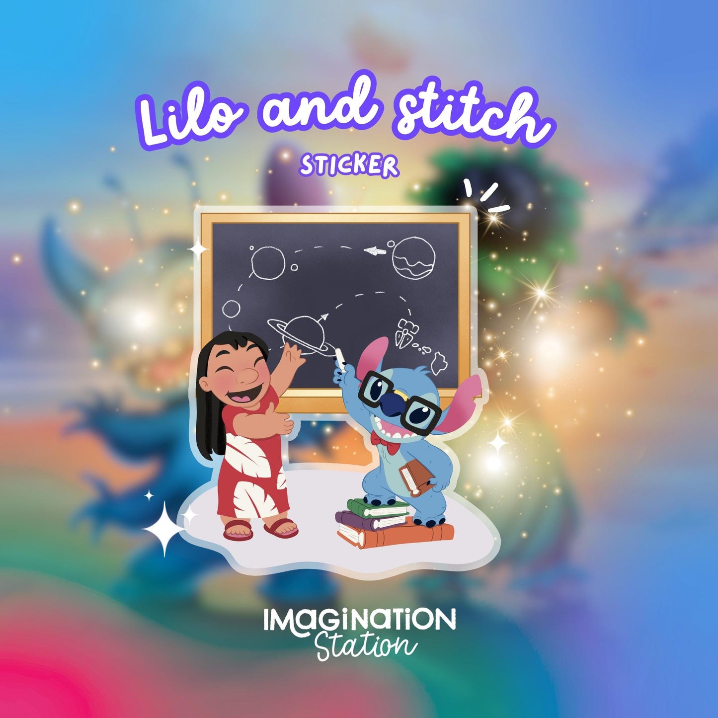 Stitch Teacher Sticker – School Fun with a Touch of Disney Magic!