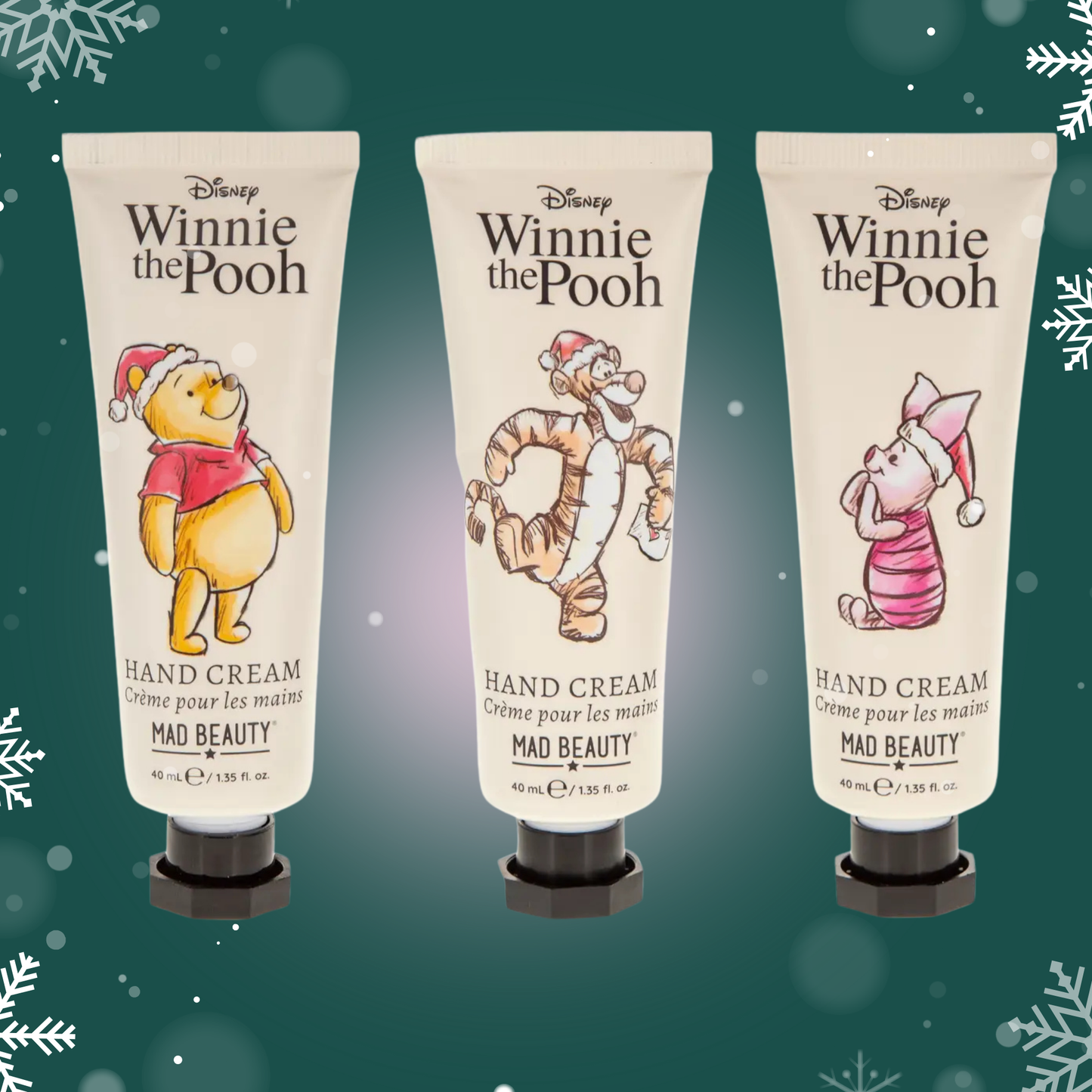 Winnie the Pooh Holiday Bundle - Mad Beauty Hand Cream Set + Sticker
