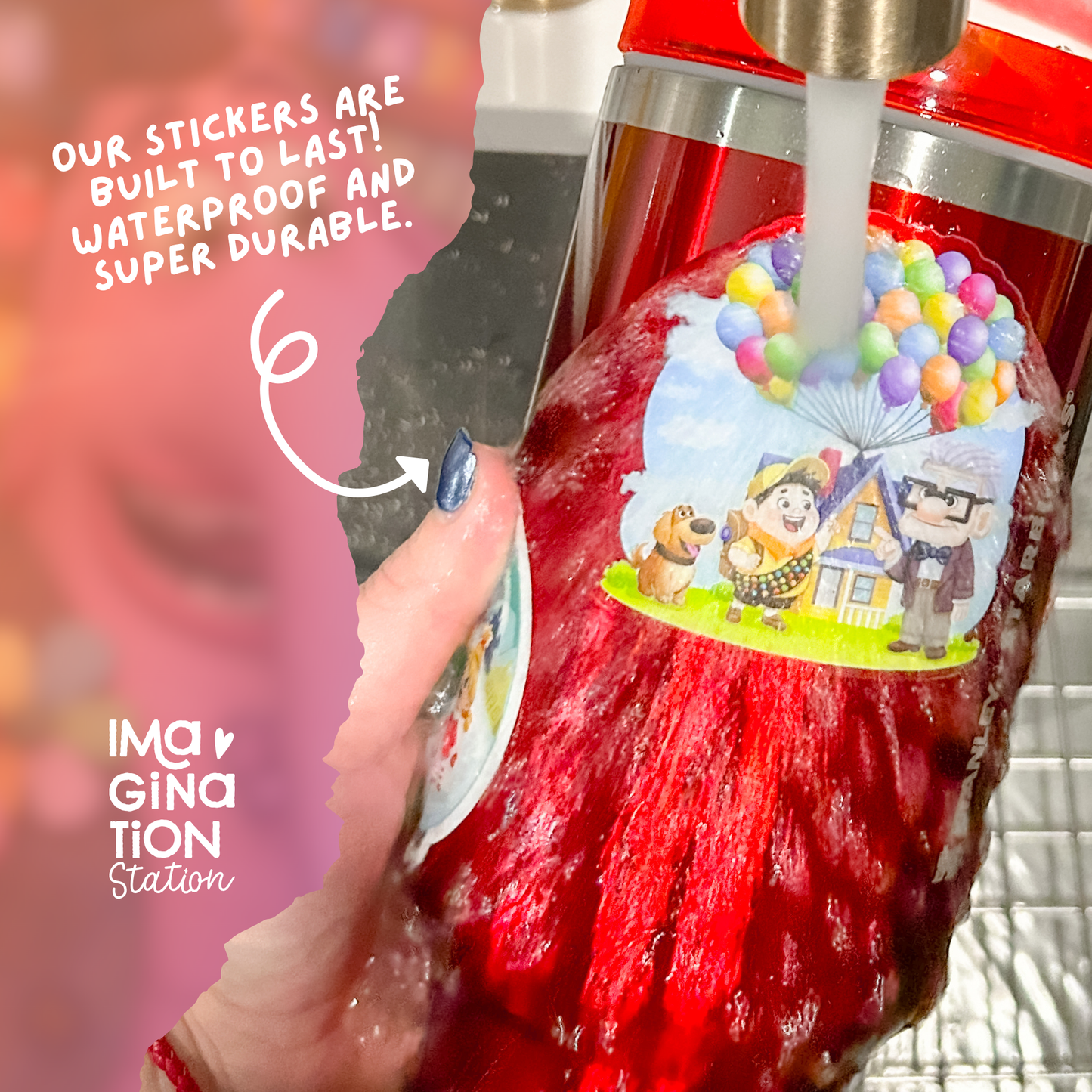 Inside Out BingBong Sticker - Waterproof Holographic Glossy Effect