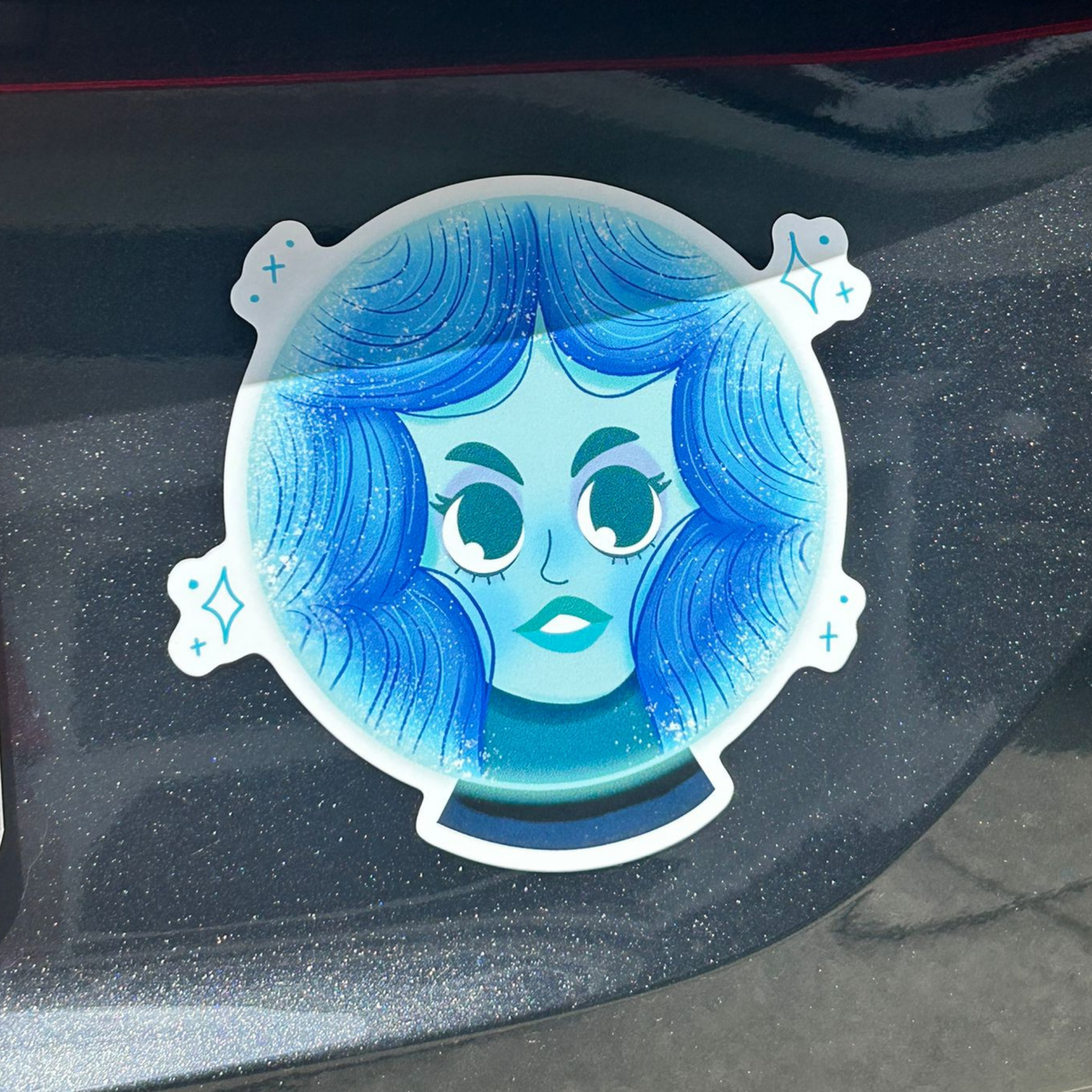 Haunted Mansion Madame Leota Car Magnet - Disney Crystal Ball Vehicle Decal