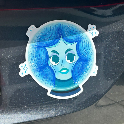 Haunted Mansion Madame Leota Car Magnet - Disney Crystal Ball Vehicle Decal