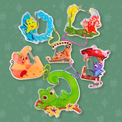 Alice in Wonderland Dinah Carabiner - Acrylic Clear Keychain