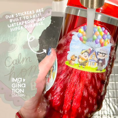 Custom Motivational Quote Sticker - Waterproof Mirror Glossy Effect