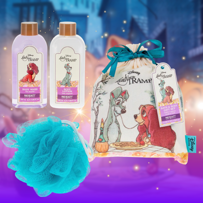 Lady and the Tramp Self-Care Set – Wildflower Body Wash, Lotion & Glitter Sticker