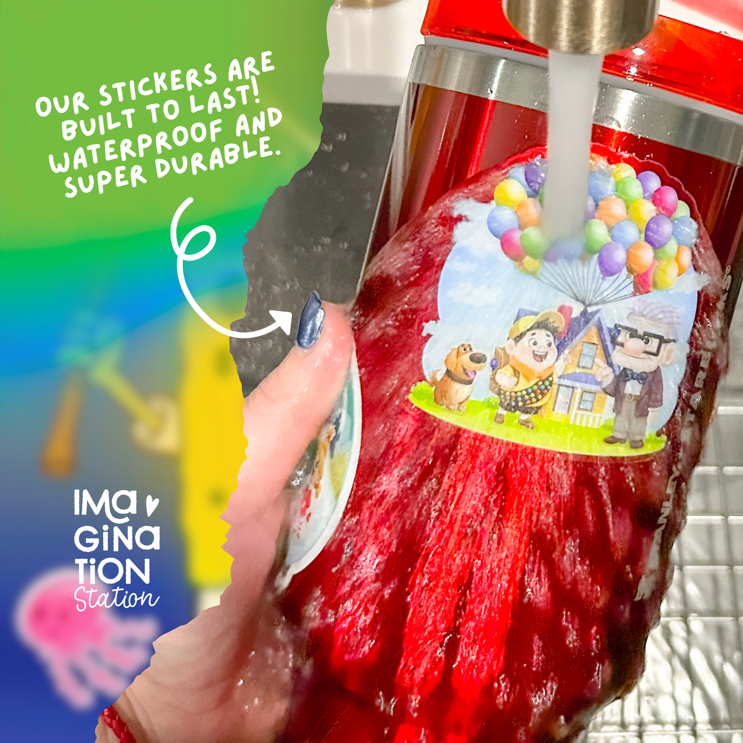 Bob and Friends Under the Sea - Waterproof Glossy Holographic Effect