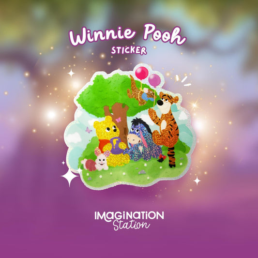 Winnie the Pooh & Friends Waterproof Vinyl Sticker – Pixie Dust Glossy Finish