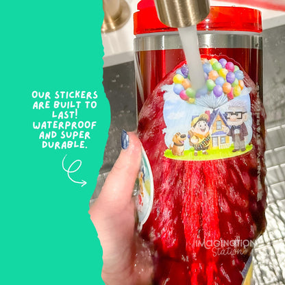 Moana Ocean Adventure Sticker, Moana & Pua Vinyl Decal, Waterproof Disney Sticker, Holographic or Clear Glossy Sticker