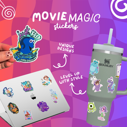 Mojo Jojo Powerpuff Sticker | Mirror Glossy Villain Decal | Retro Cartoon Vinyl | 90s Nostalgic Fan Art