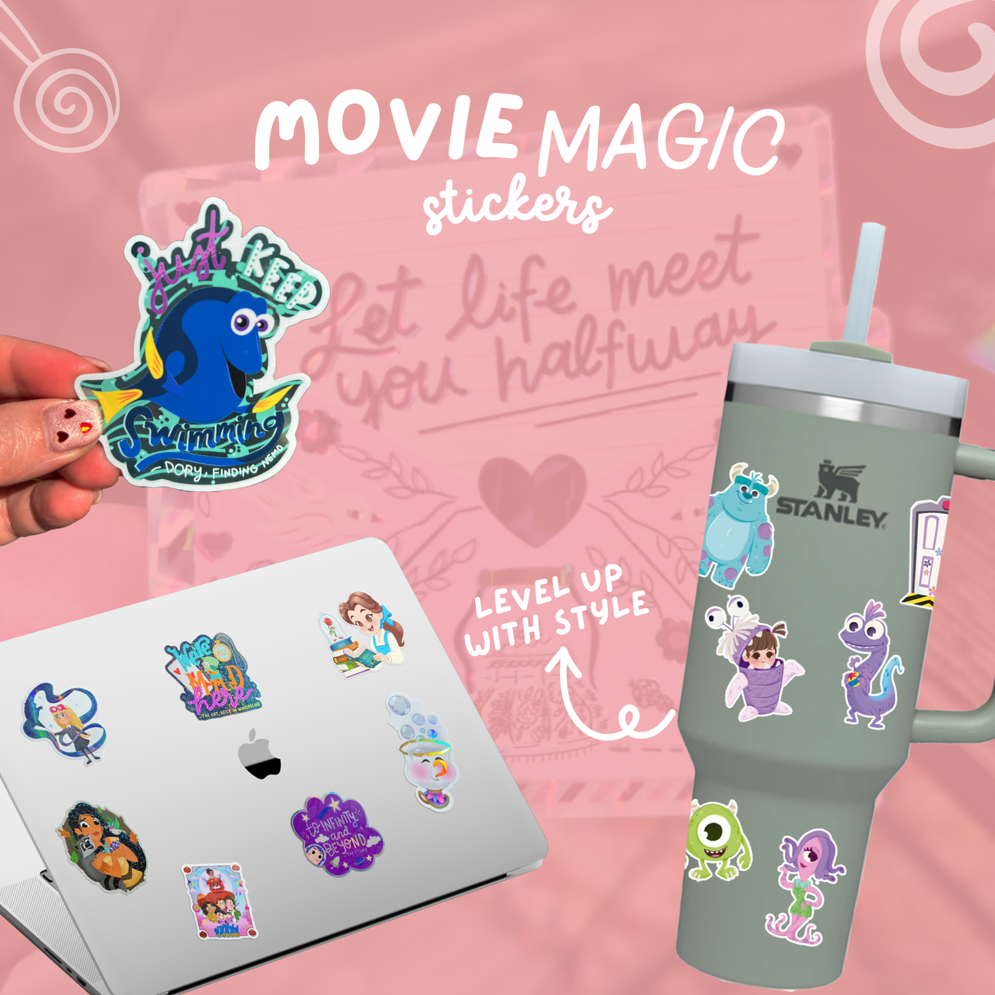 Inspirational Quote Sticker - Waterproof Prismatic Glossy Effect