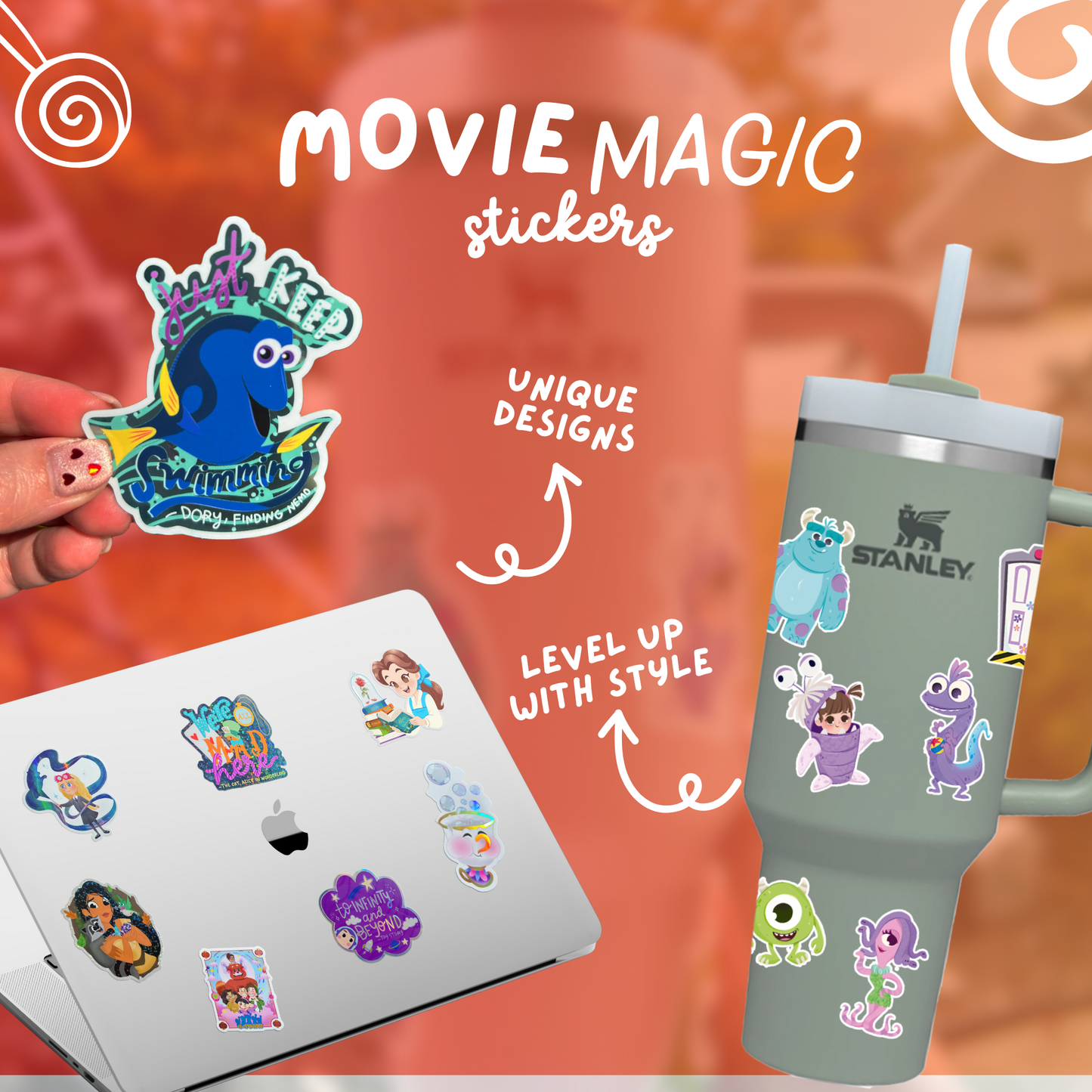 Villain Heart Mirror Sticker | Him Powerpuff Girls Vinyl | Retro Cartoon Fan Art | Sassy Kawaii Laptop Water Bottle Decal | Handmade Glossy