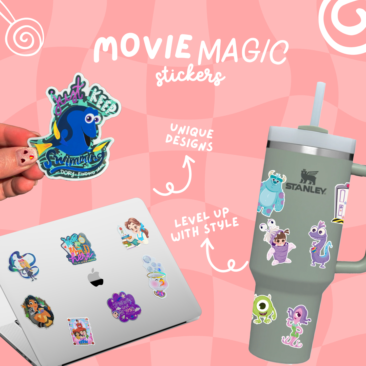 Lizzie McGuire Transparent Sticker | 2000s Disney Nostalgia Decal | Waterproof Glossy Vinyl | Retro Pop Culture Gift