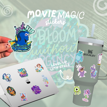 Custom Cute Inspirational Quote Sticker - Waterproof Prismatic Glossy Effect