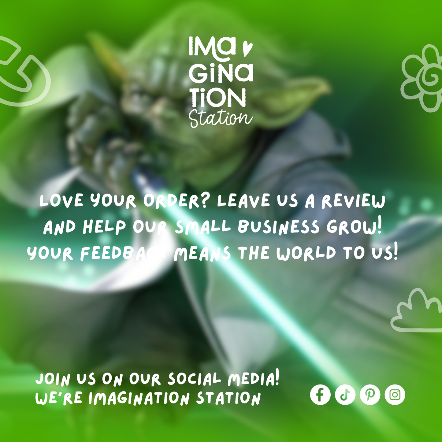 Yoda and Luke Skywalker Sticker - Waterproof Holographic Glossy