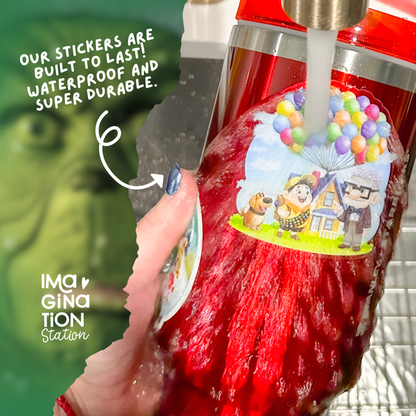 Grinch and Cindy Lou Who - Waterproof Glossy Effect Sticker