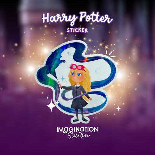Luna Holographic Vinyl Sticker – Waterproof Rainbow Wizard Magic Decal