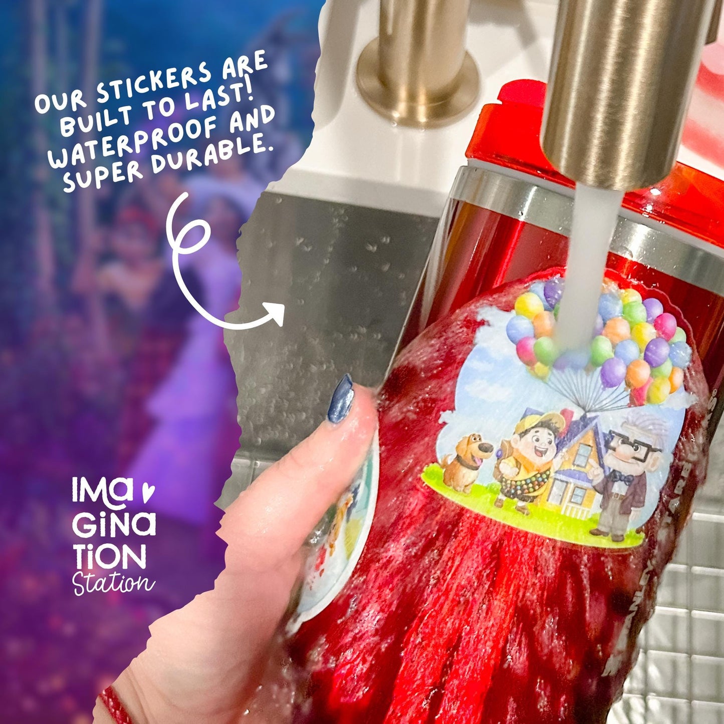 Encanto Tumbler Sticker Set for 40oz Cup Decor Waterproof Vinyl Magical Family Decal Gift Bundle with Straw Disney Inspired for