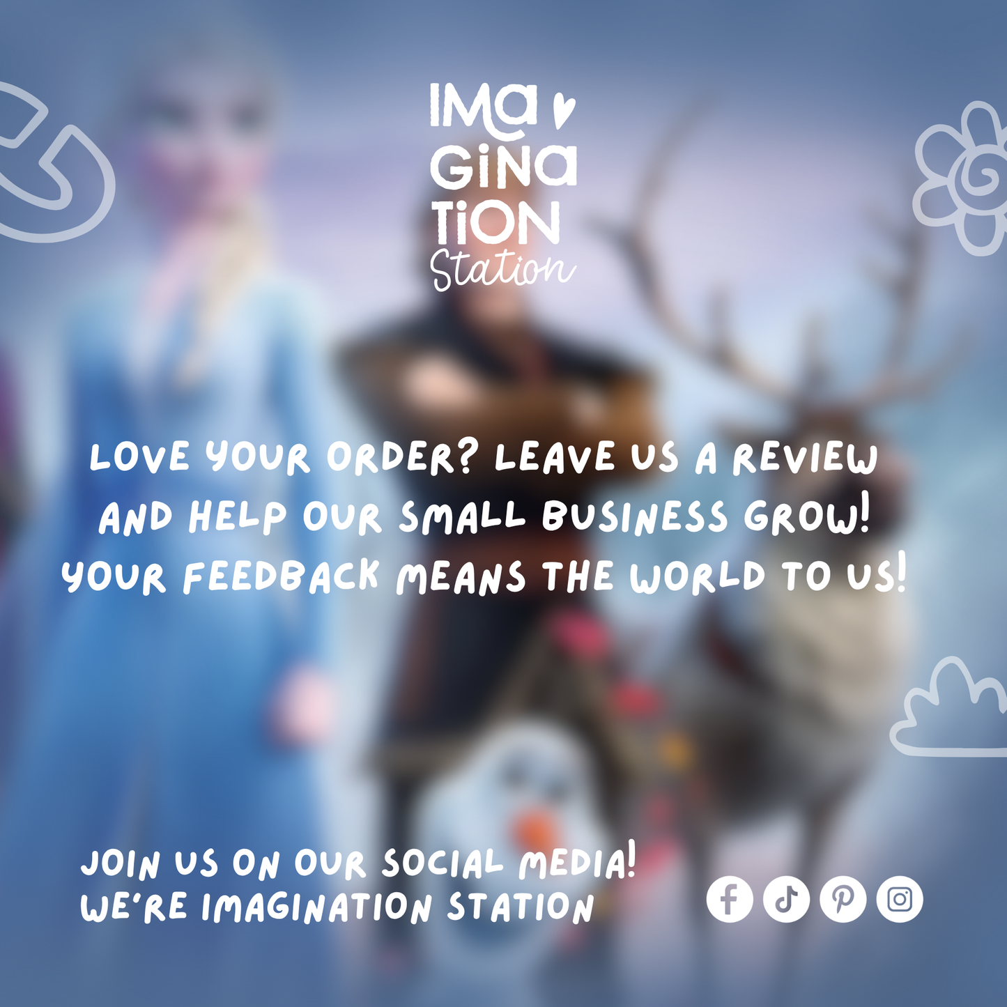 Frozen Waterproof Sticker - Pixie Dust Glossy Effect