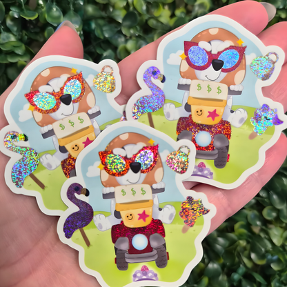 Granny Muffin Sticker | Waterproof Pixie Dust Effect