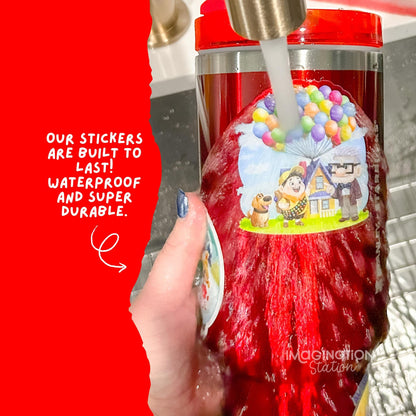 Mulan Vinyl Sticker | Waterproof Transparent Glossy | Disney Warrior Princess Decal for Laptop, Water Bottle, Car, Journal