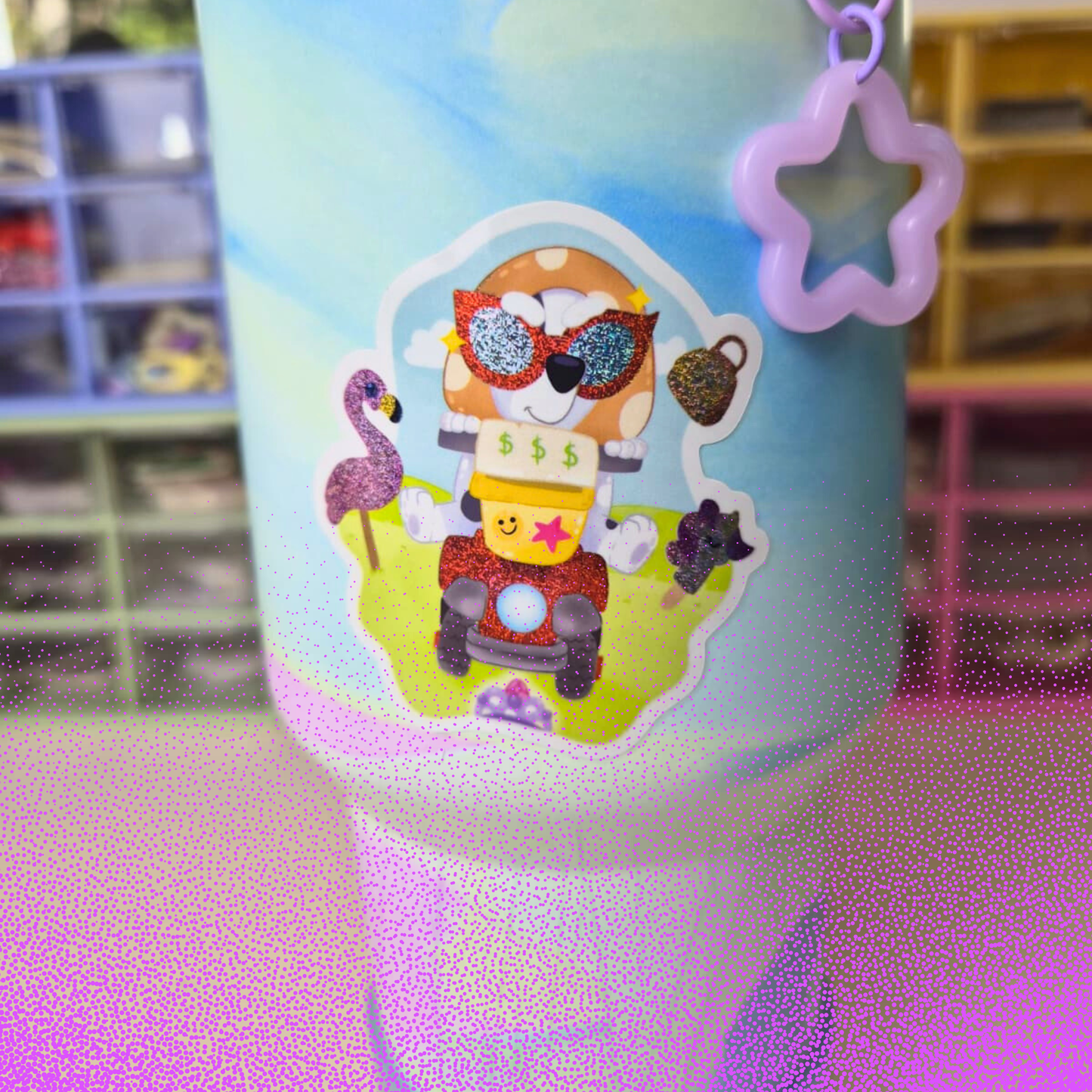 Granny Muffin Sticker | Waterproof Pixie Dust Effect