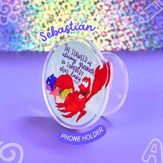 Sebastian The Little Mermaid Costume Airbag PopSocket - Disney Crab Phone Grip