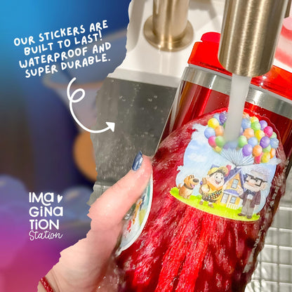 Chip Sticker – Holographic Glossy Beauty and the Beast Vinyl Decal for Laptop, Water Bottle & Planner