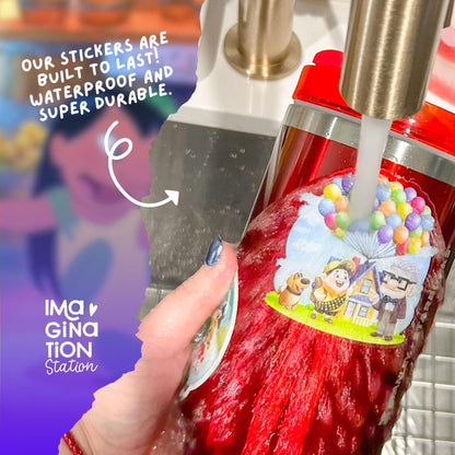 Lilo & Stitch Stanley Cup Tumbler 40oz with Straw + Waterproof Sticker Set – Disney Tropical Drinkware Gift
